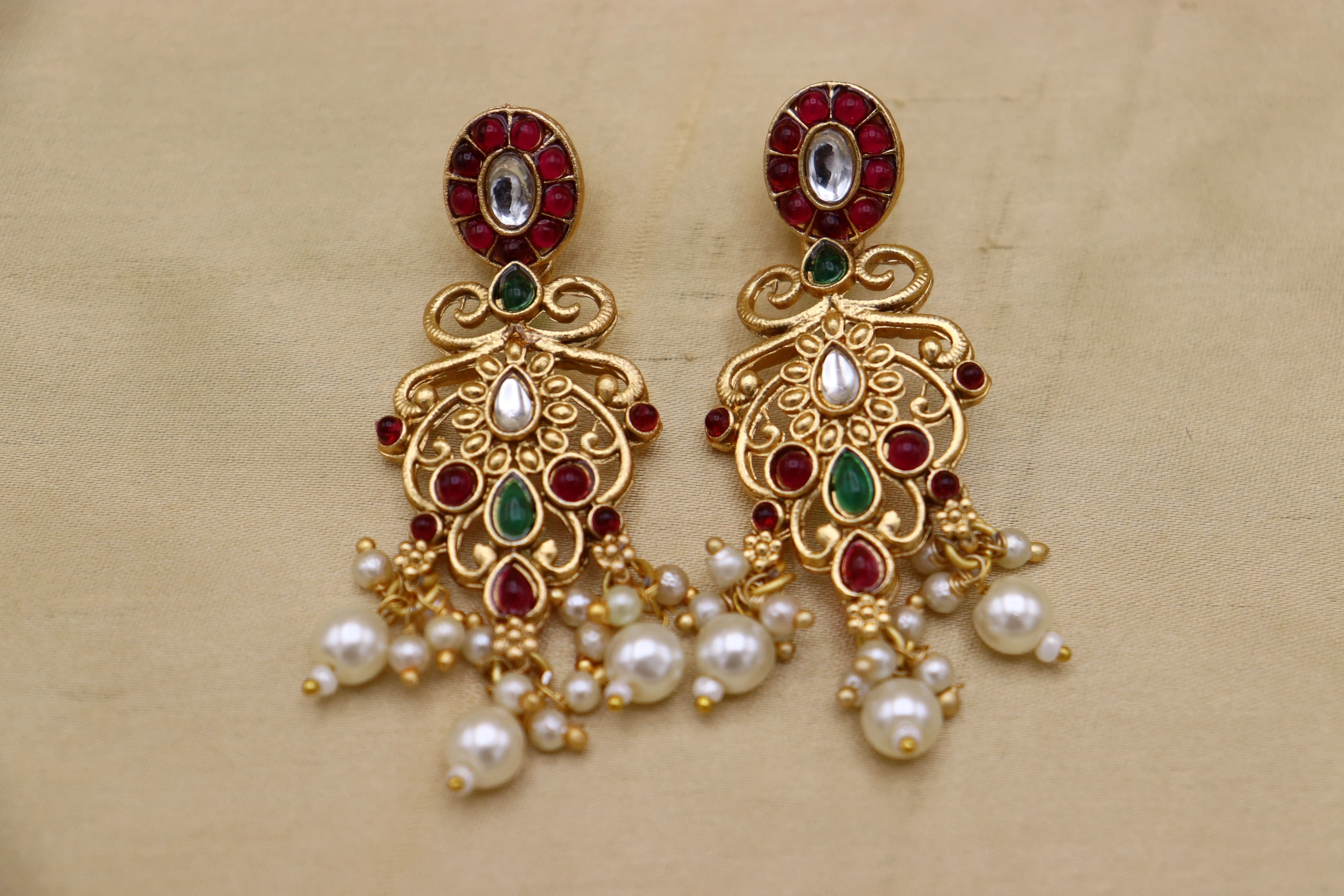 Divastri Alloy Gold-plated Multicolor Jewel Set (Pack of 1) image 2