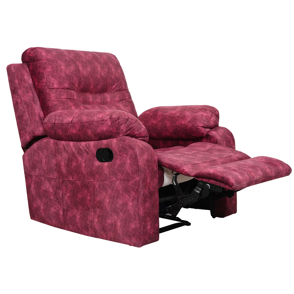Ferrara Fabric Recliner 1-Seater - Maroon