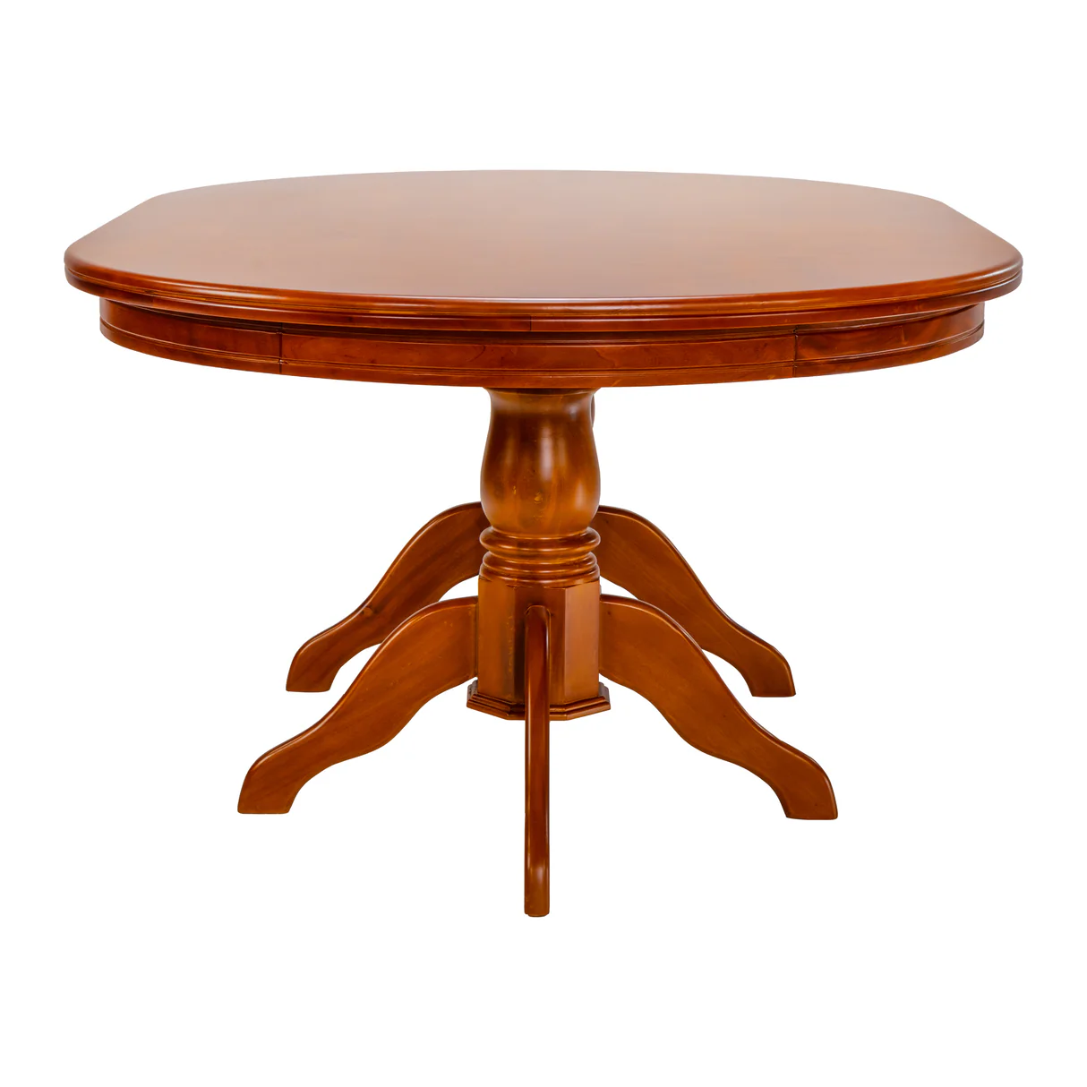 Texas Oval Wooden Top Dining Table 6 Seater - Teak Finish image 2