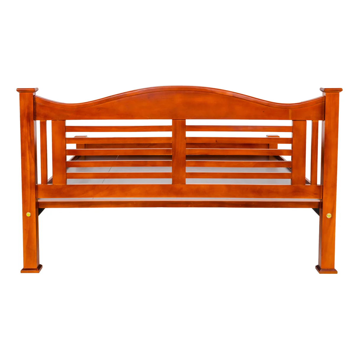 Lapaaz Pro Luxury Wooden Bed Queen Size - Teak Finish image 2