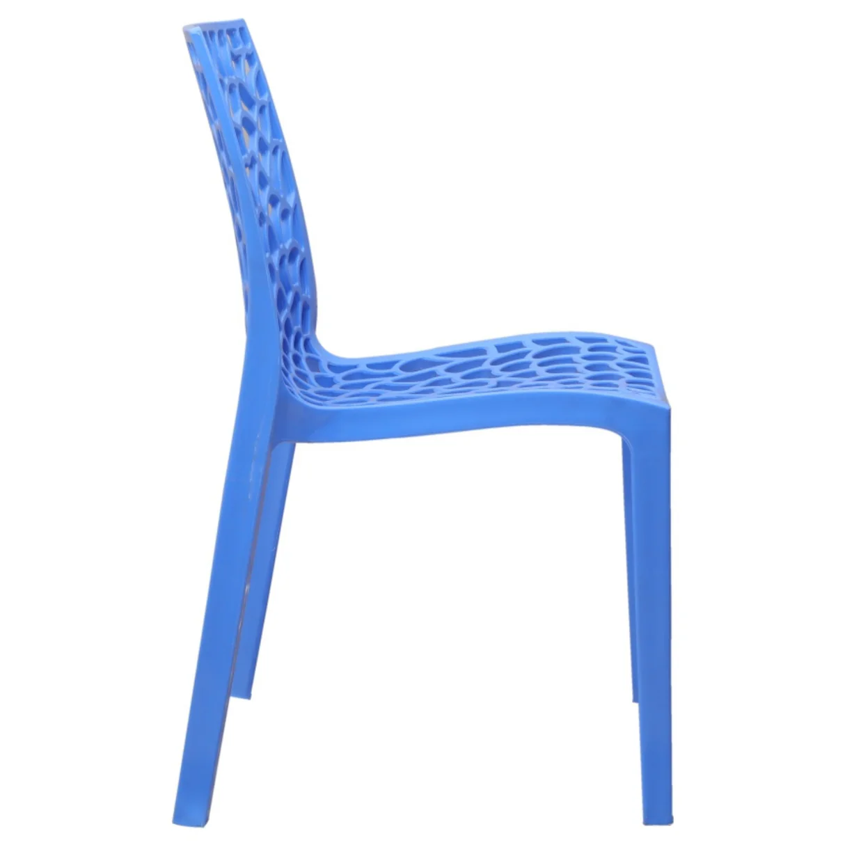 Settle Emperor Armless Plastic Chair – Blue image 2