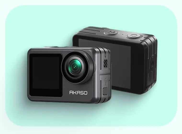 Akaso Brave 7 LE 4K30fps with Touch Screen EIS 131ft Waterproof Underwater Sports and Action Camera (Black, 20 MP)