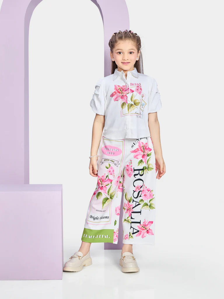Girls Printed Pant & Top